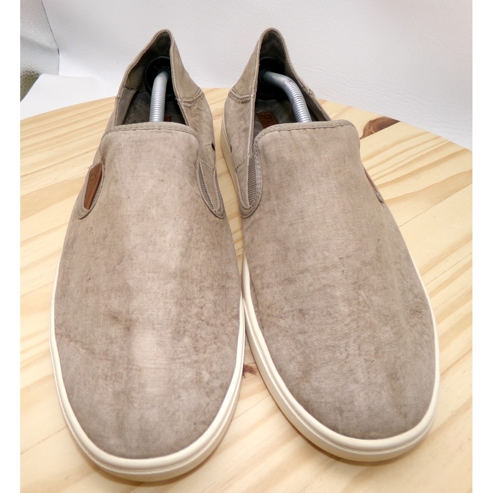 Olukai Liko Kahu Loafers Mens Mottled Brown Size 12 Slip On 10400-BK18